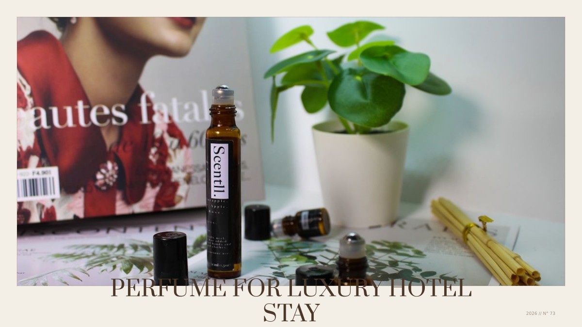 perfume for luxury hotel stay